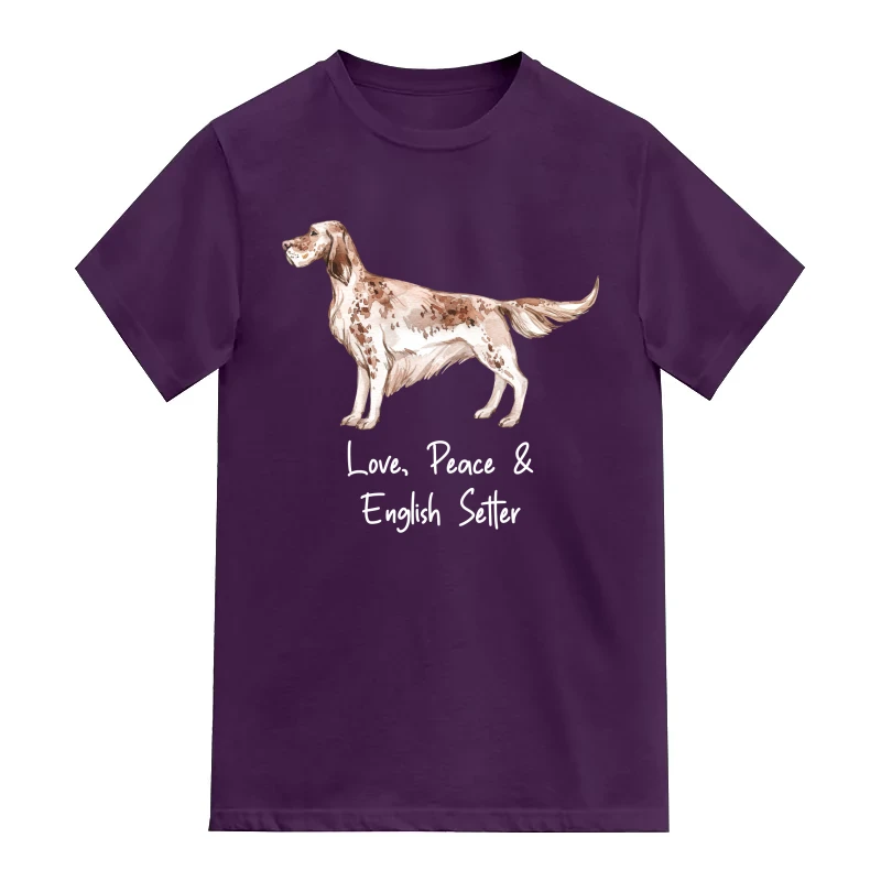 English Setter Dog Printed