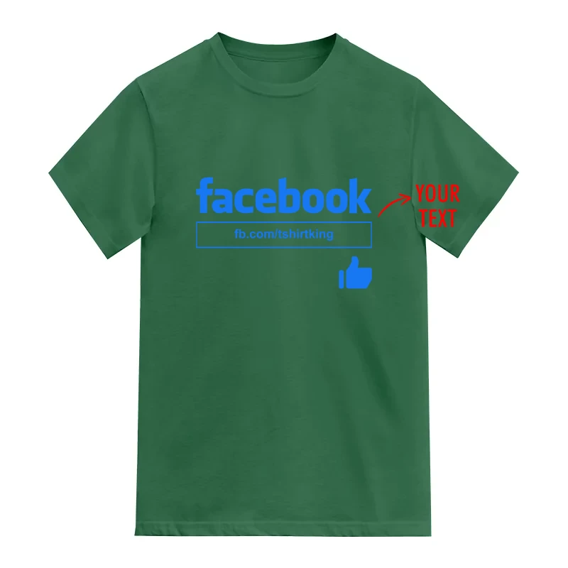 Facebook Search Box Custom Text Printed