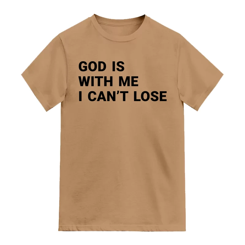 God Is With Me I Cant Lose Motivational