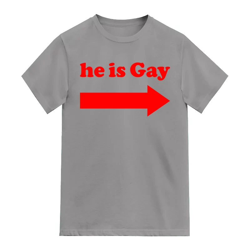 He Is Gay [arrow Pointing Sidewards] Insulting Slogan