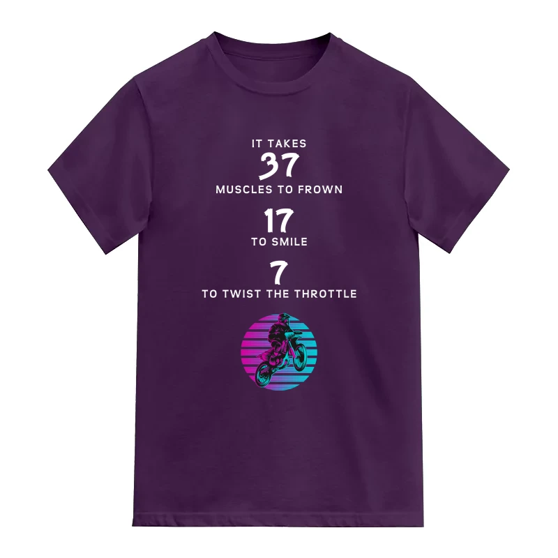 It Takes 37 Muscles To Frown 17 To Smile 7 To Twist The Throttle Biker