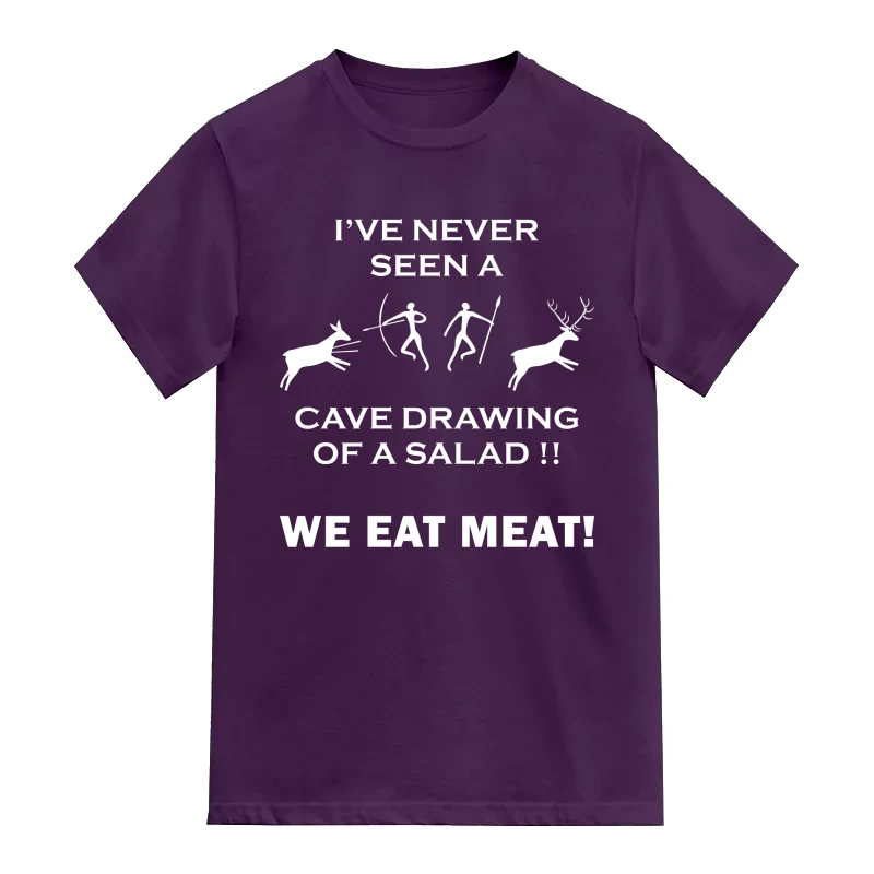 I've Never Seen A Cave Drawing Of A Salad!! We Eat Meat!