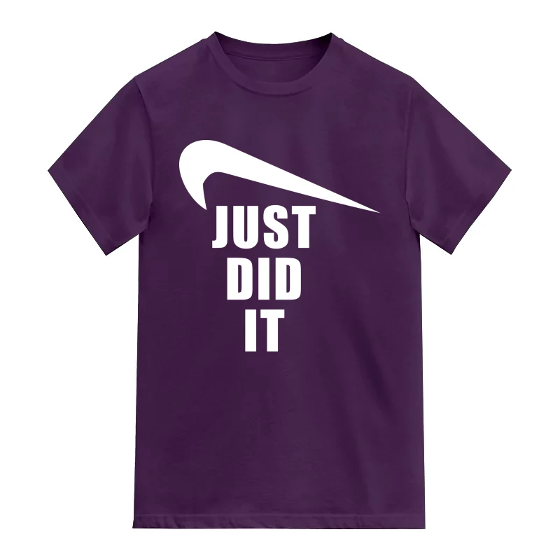Just Did It Nike Symbol Pointing Down Funny