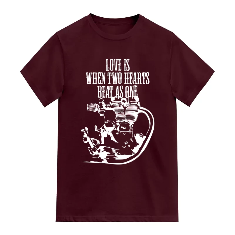 Love Is When Two Hearts Beat As One Biker