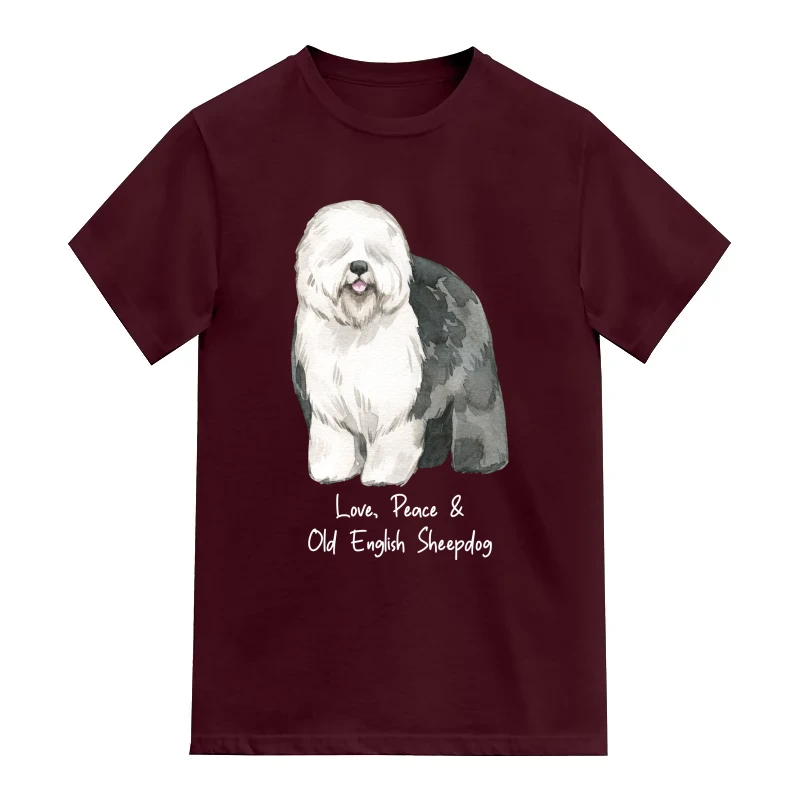 Old English Sheepdog Dog Printed