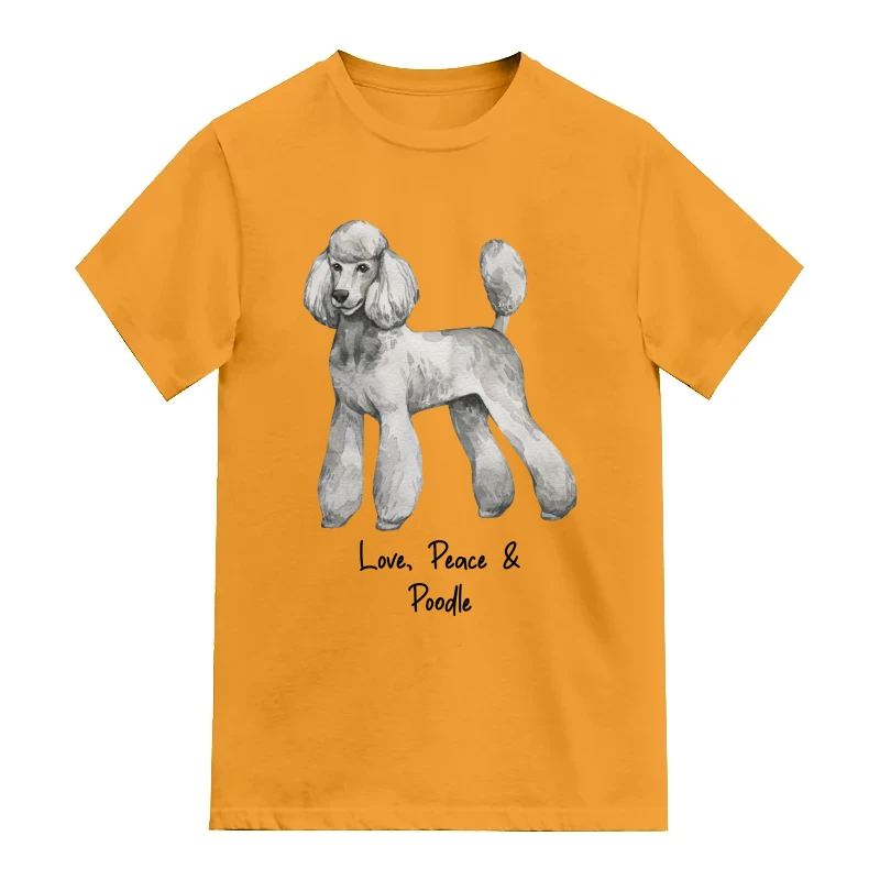 Poodle Standard Dog Printed