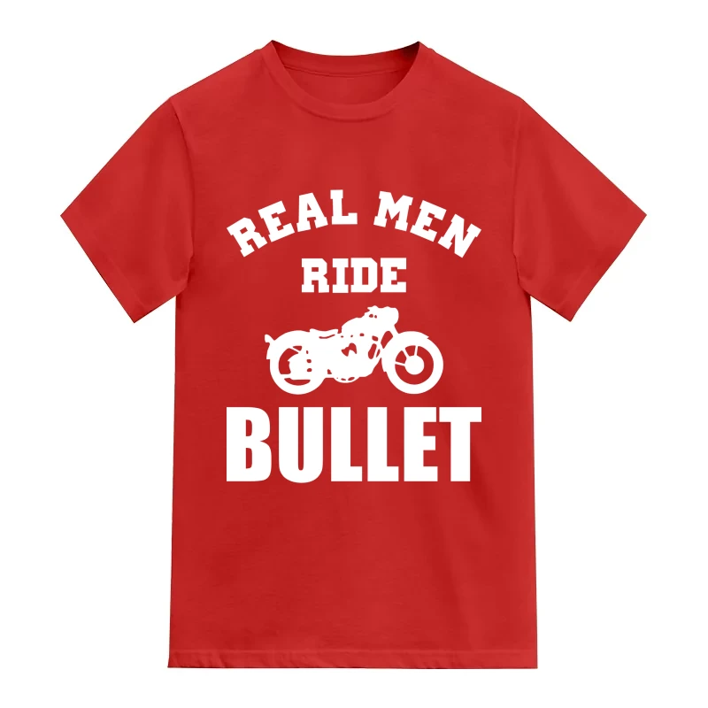 Real Men Ride Royal Enfield Biker