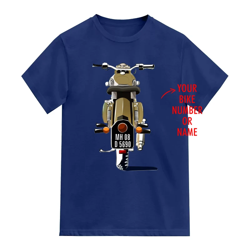 Royal Enfield Bullet Motorcycle Custom Number Plate