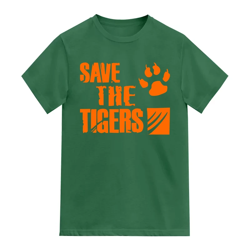 Save The Tiger Symbol Slogan