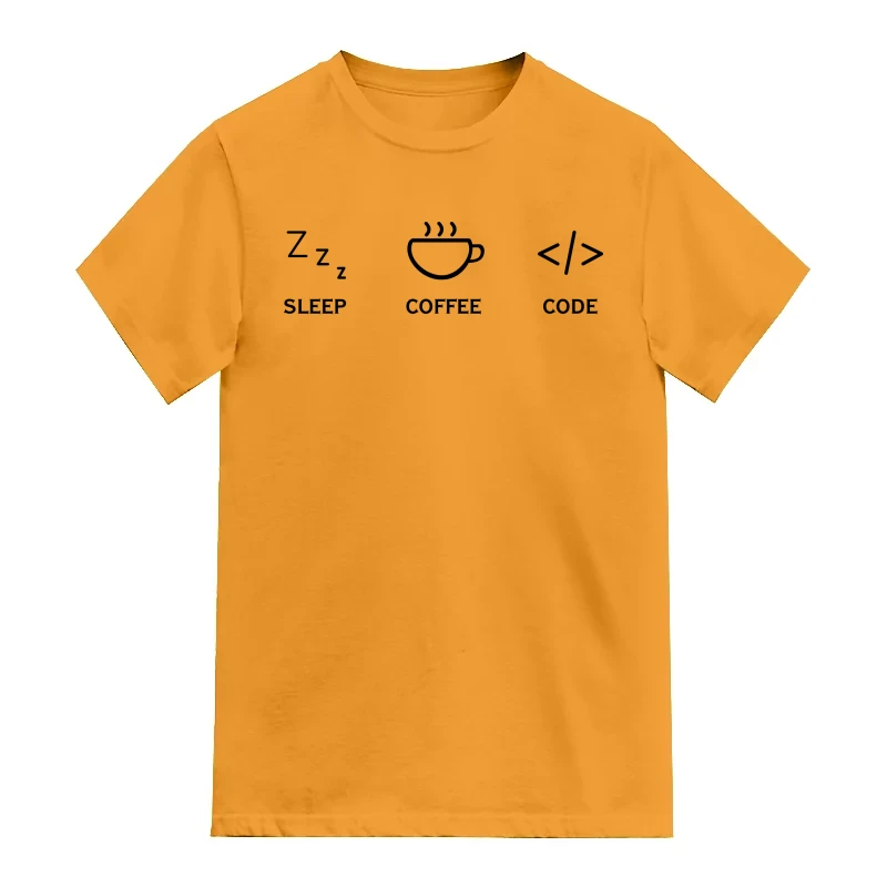 Sleep Coffee Code Funny Geek Programmer Quotes
