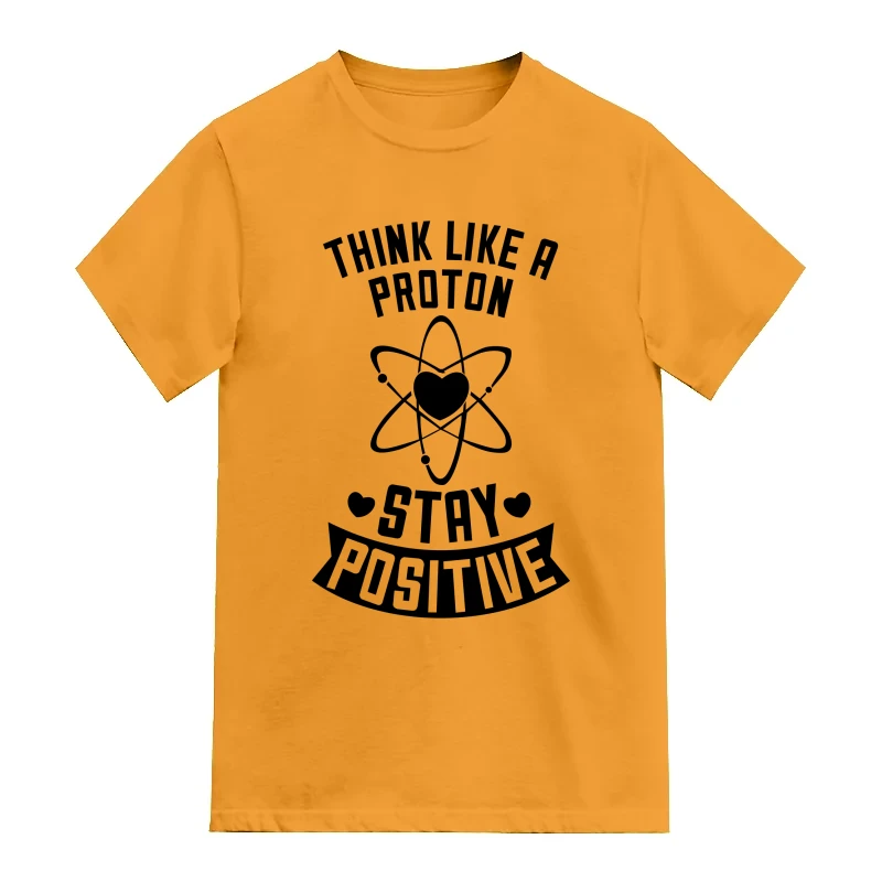 Think Like A Proton, Think Positive Daily Motivational Slogan