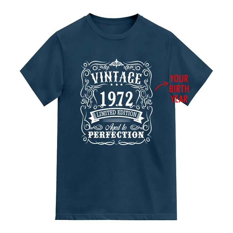 Vintage <Birth Year> Limited Edition Aged To Perfection Custom Birthday