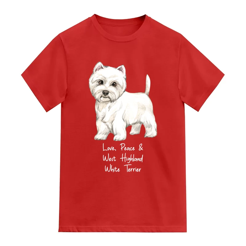 West Highland White Terrier Dog Printed