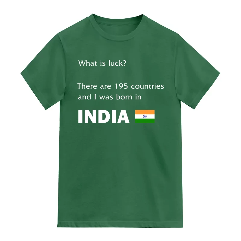 What Is Luck There Are 195 Countries And I Was Born In India